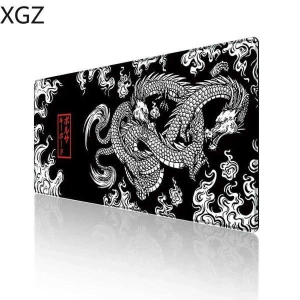 large Japanese dragon gaming mouse pad XXL keyboard machine deskmat on the table speed mats animation carpet rubber rug 4090cmM251119