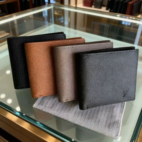 Fashionable and luxurious new leather ultra-thin wallet men's and women's simple universal short version designer business wallet credit card bag 2025