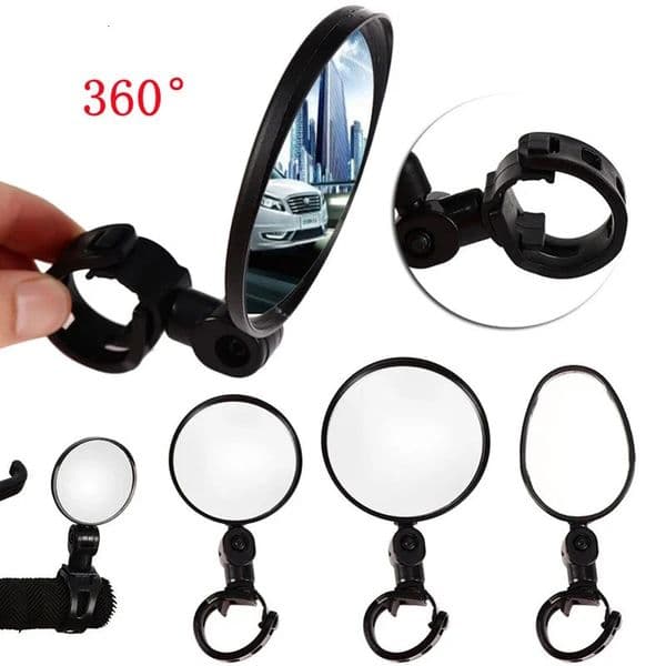 Bicycle Rearview Mirror 360 Degree Rotation Auxiliary Convex Handlebar Mount Cycling Bike Rear View Mirrors 251113
