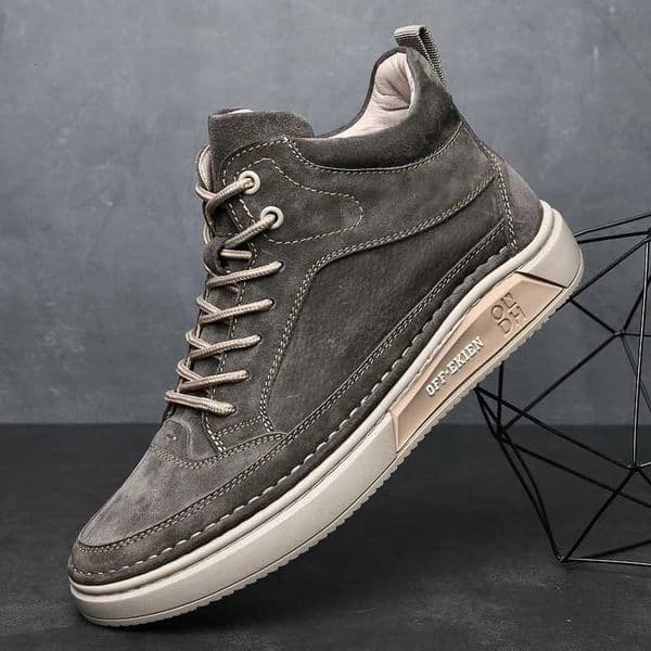 High End Brand Winter Hot Selling Mens High Top Shoes Street Trend Cotton Oxford Shoes Mens Genuine Leather Casual Shoes Z251114