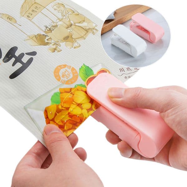 2026 New 2Pcs/Set Mini cologne Sealing Machine Handheld Snack For Food Packaging Heater Plastic Bags Heat perfume Sealer Package Designer