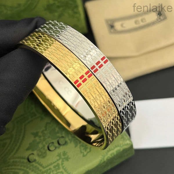 Jewelrys Designer Bangle Brand Double Designer Bracelet Women Stainless Steel Gold Plated Sier Bracelets Wristband Cuff Couple Party Jewelry Christmas gift