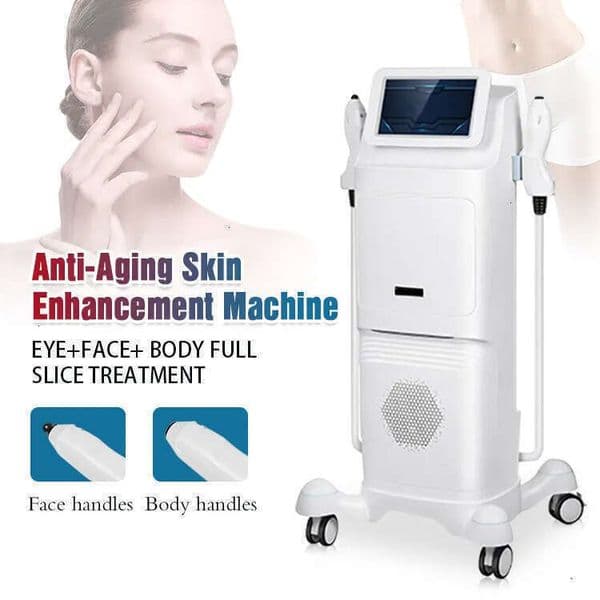 New 360 Collagen Gun For Skin Remodeling Elastin Regeneration Anti-Aging RF Radio Frequency 2 Handles Anti-Cellulite Body Contouring Beauty Machine