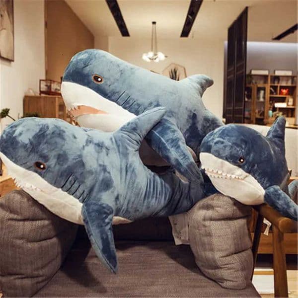 80/100/140cm Giant Shark skin Plush Toy Soft Plush Shark Skin Semi-finished Coat Fish Pillow Toys Dolll Gift for Kids ChildW251120