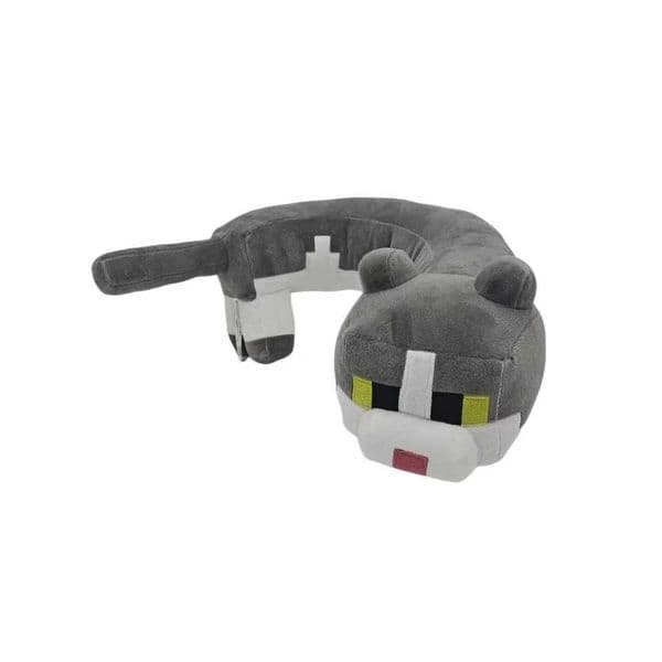 Gray U-shaped plush toy cat doll for childrens gift L260522