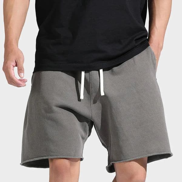Sports Shorts Mens Summer Trend Fitness Training Zipper Pocket Four or One Fifth Pants Solid Color Everything 250418