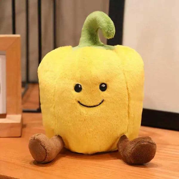 Latest Colorful Green Pepper Doll Kaii Stuffed Plush Toy Handmade Doll Anime Cute Childrens Birthday Gift Fun DollXJ251120