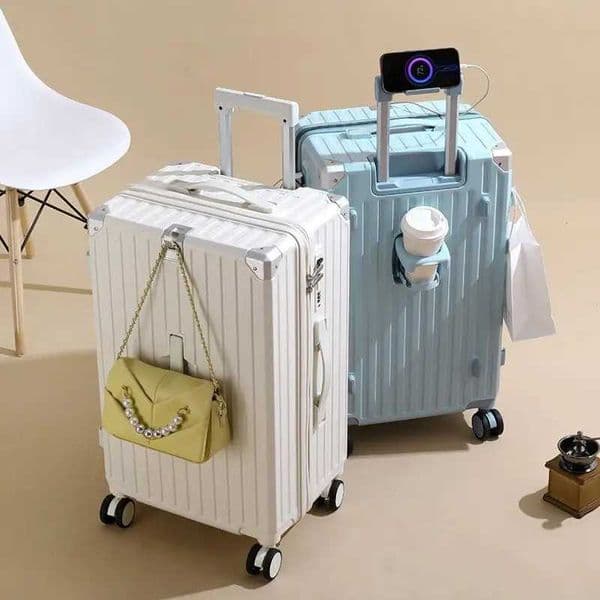 Multifunctional Luggage 20-30 inch Large Capacity Travel Suitcase Zipper Trolley Case Durable Thickened PC Suitcase on Wheels K251120