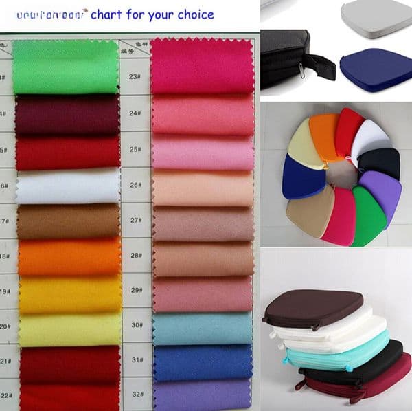 Chair Covers White Polyester Spandex Party Banquet Four-season Household Seat Cushion 1120