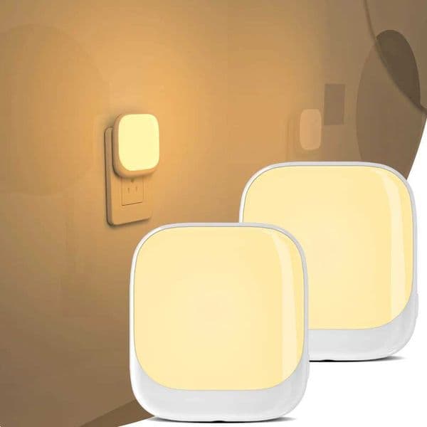 1/2pcs Modern Style Wall-Mounted Night Lights Adjustable 2700K LED Night Sensor Lights Freestanding Plastic Lamp ShadeW251120