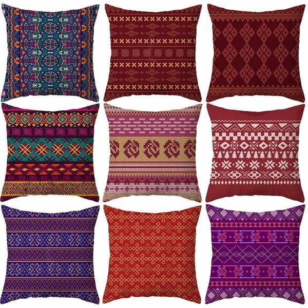 Pillow Case Nordic ical stripes throw covers with digital printing of short plush fabric Car-shaped sofa cushion Home decor C251120