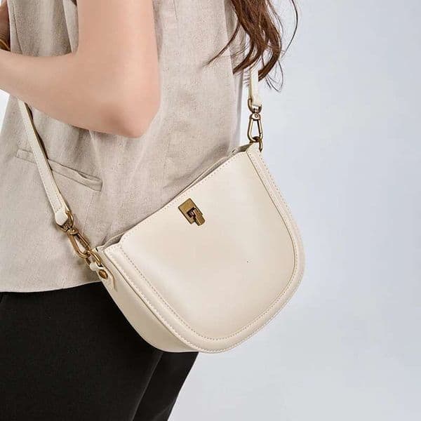 Designer Bag Women's Natural Cow Genuine Leather Handbag Ladies High Quality Cowhide Shoulder Bag Female Minimalism Crossbody Bags New