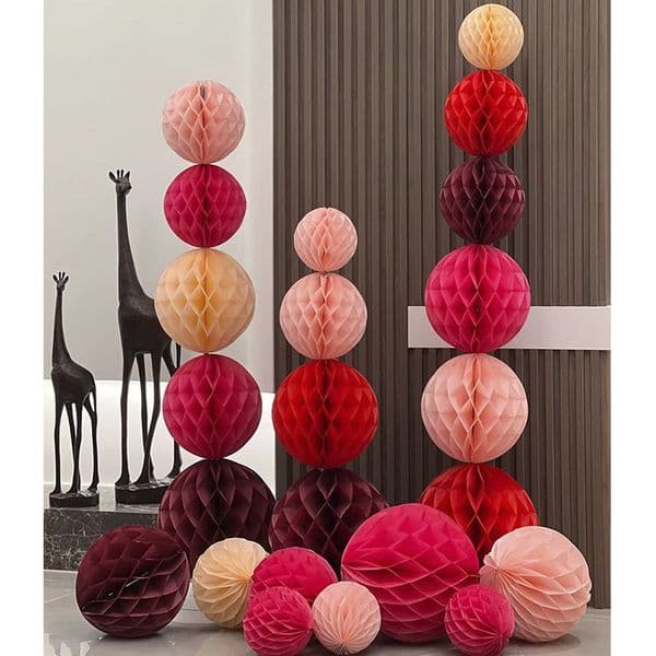 100pcs 4inch 10cm Paper Honeycomb Ball Lantern Wedding Birthday Decoration Festival Party Lantern Lampion Baby Shower DIY Hanging Flower Ball