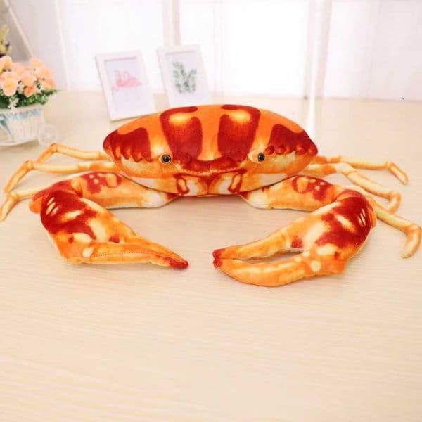 Simulation Crab Plush Toy Soft Cartoon Creative Crab Stuffed Animal Doll Home Decoration Toys Sofa Pillow Boys Birthday GiftW251120