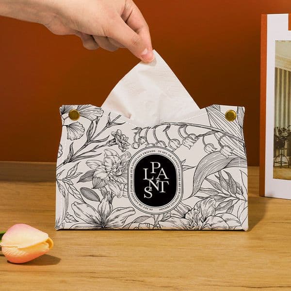 Designer Custom Luxury PU Leather Tissue Box art Multi-Functional Storage Box Cleanable Desktop Decoration Tissues Holder Home Decoration Gifts Free Shipping