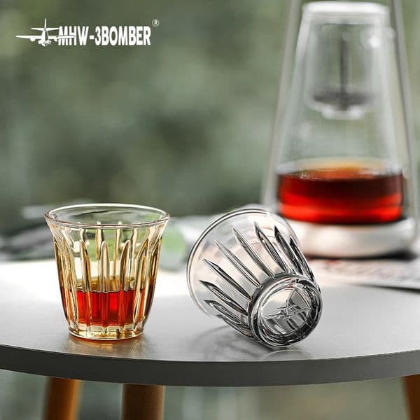 MHW-3BOMBER 200ml Delicate Anti-scald Coffee Mugs Glass Art Espresso Cups Without Handle Home Decoration Coffee Accessories 251114