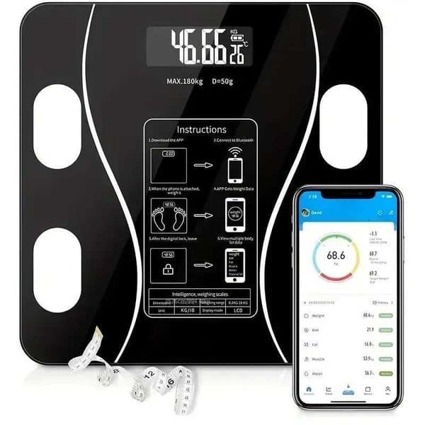 1pc Weight Scale Household Small Electronic Scale Precise Charging Human Body Scale Household Body Fat ScaleM251121