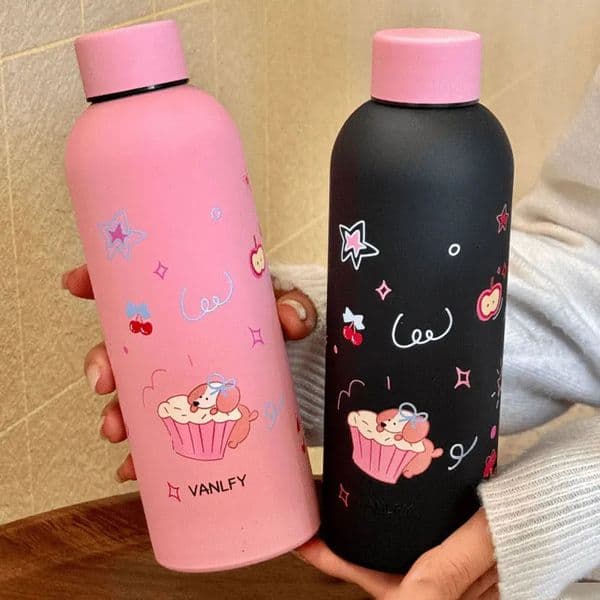 dual cup 500ML large capacity 304 stainless steel freezing portable water 250421