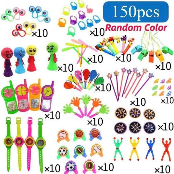 40-150 Pcs Kids Birthday Party Favors Pinata Guest Gift Assortment Giveaway Pinata Stuffed Bulk Kids Toys Gifts X251121