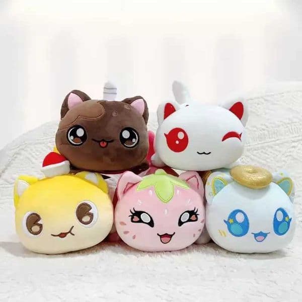 Aphmau Plush Meemeows Food Cat Plushies Toy Cute Cola Fries Donut Cat Plushes Stuffed Dolls Sleeping Pillow Christmas Gift X251121