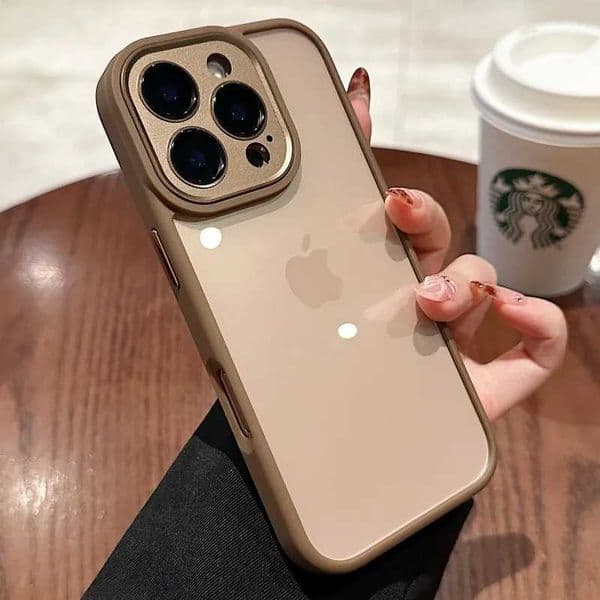 Desert Titanium Gold Metal Lens for iPhone 16 Pro Max Plus Case Anti Drop Protective Cover BumperW251121