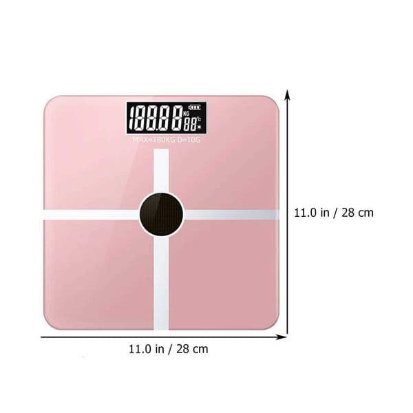 1pc Solar Charging Electronic Body Weight Scale Tempered Glass Digital Sensitive For Home Use Precise Smart Weighing HouseholdM251121