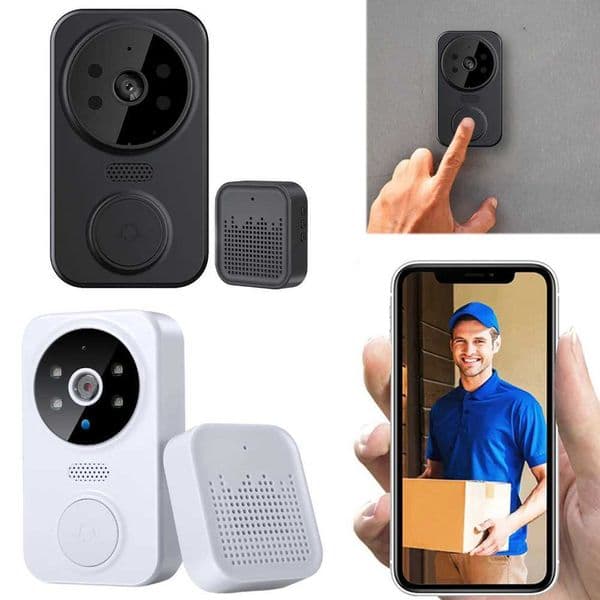 WiFi Wireless Visual Intercom Doorbell Application Remote Monitoring Intelligent Visual Doorbell Front Camera Indoor and Outdoor Monitoring X250421