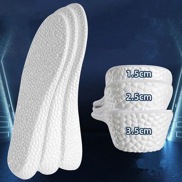 Boost Shock Absorption Sports Shoes Insole for Feet Height Increase Insoles Men Women 15cm25cm35cm Growing Shoe Pads 1Pair 251121