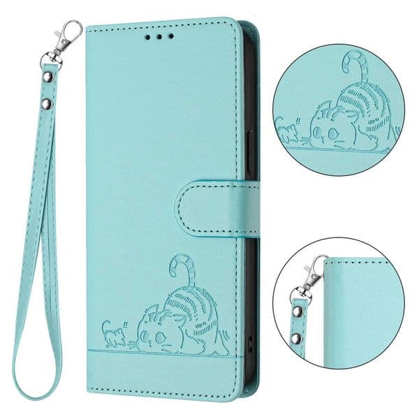 Wrist Strap Leather Phone Case Wallet For Galaxy A06 A16 A26 A56 A05s A15 A25 A35 A55 A14 A24 A34 A54 A13 A33 A53 CoverW251121