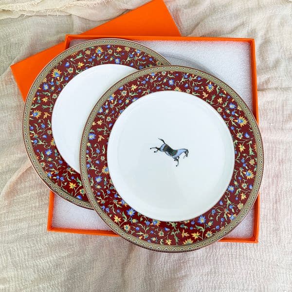10 Inch Noridc Round Ceramic Solid Porcelain Glaze Dinner Western Steak Cake Dessert Tray Snack Dishes Plate 252525