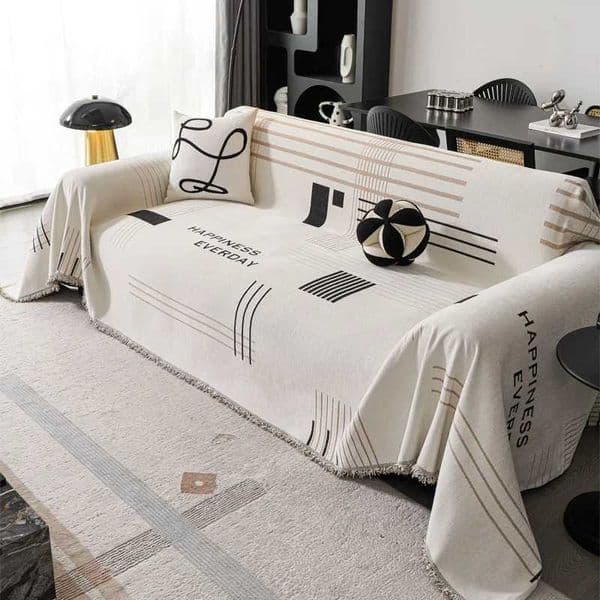 Modern Minimalist Sofa Cover Fabric High Grammage Chenille Four Seasons Universal Sofa Towel Anti Cat Scratch Soft Blanket C251121