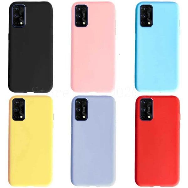 For Realme 7 X7 7 Pro Case Candy silicone Shockproof Phone Case On For Realme 7 Pro X7 X7Pro Full Cover Coque BumperW251121