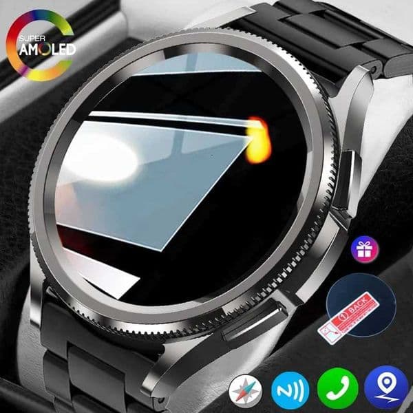 Watch 6 Classic Smartwatch Mens Outdoor GPS Sports IP68 Waterproof Watch NFC Health Monitoring HD Call Smart Watch H251121
