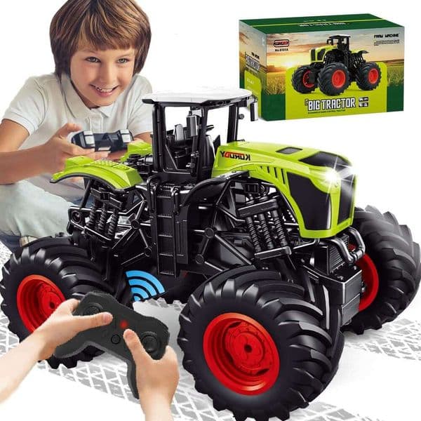radio control car Rc Crawler Remote Control Truck Tractor Scale Big Monster Trucks Kids Ghz RC Car Toy Tractors Set With Light Sound Farm Vehicle Toys For Dri