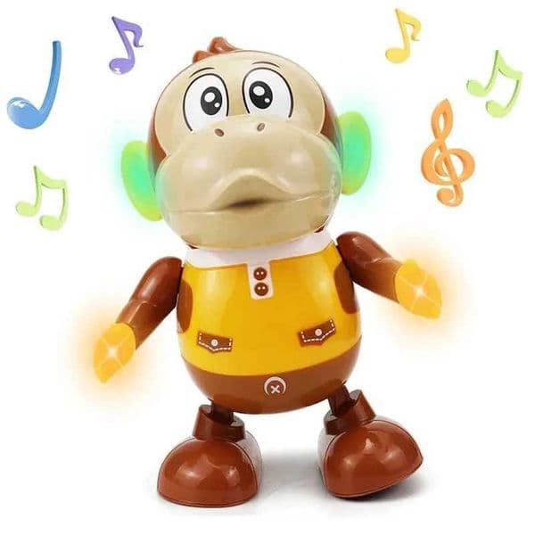 Kids Interactive Dancing Monkey Toys With Light And Music Can Walk Funny Swing Animal Doll Electric Gift X251121