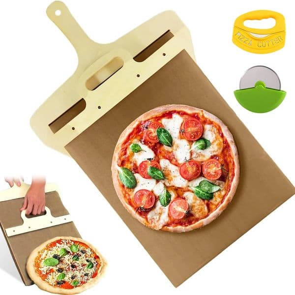 Sliding Pizza Shovel Board Non-Stick Pizza Tray Pizza Spatula For Home Kitchen Oven Baking Cake Dessert Glide Plate Baking Tools 250421BJ