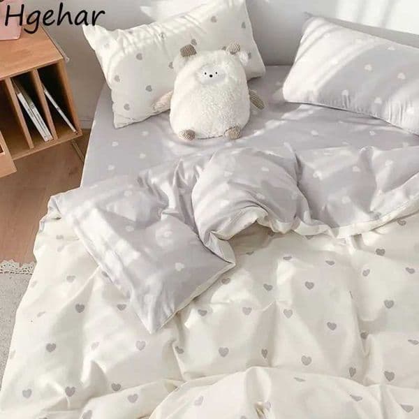 Floral Bed Duvet Covers Ins Four Seasons Girls Home Sweet Soft Comfortable Quilt Cover King Queen Size Bedroom Bedding Fashion H251122