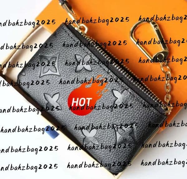 Designers luxurys Purses KEY POUCH POCHETTE CLES Women Mens Key Ring Credit Card Holder Coin Purses Mini designer Wallet Bag with box