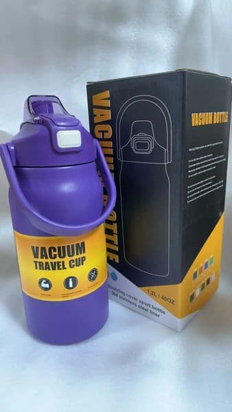 304 stainless steel cup drum coffee portable water bottle with straw 250422BJ