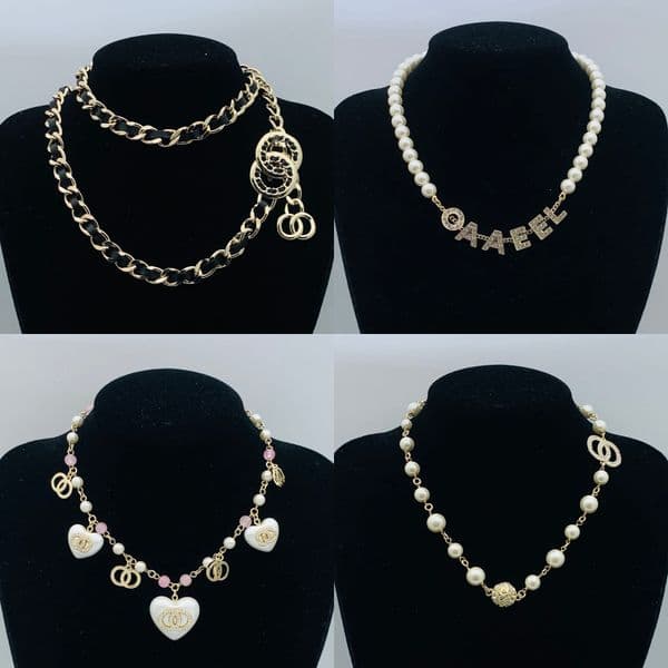 High Quality Designer Necklaces Luxury Jewelry Choker Sweater Chains Women Copper Material Diamonds Letter Charm Necklace Gift New Styles Good Nice