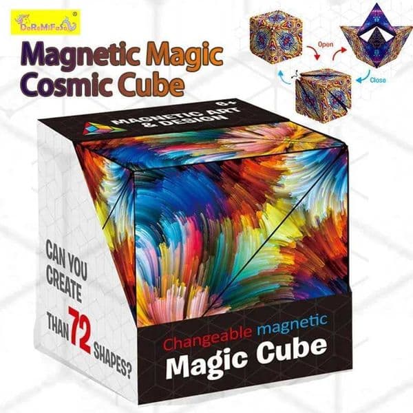 NEW Geometric Variable Magnetic Cube 3D Decompression Thinking Training Childrens Puzzle Cube Decompression Toys W251122