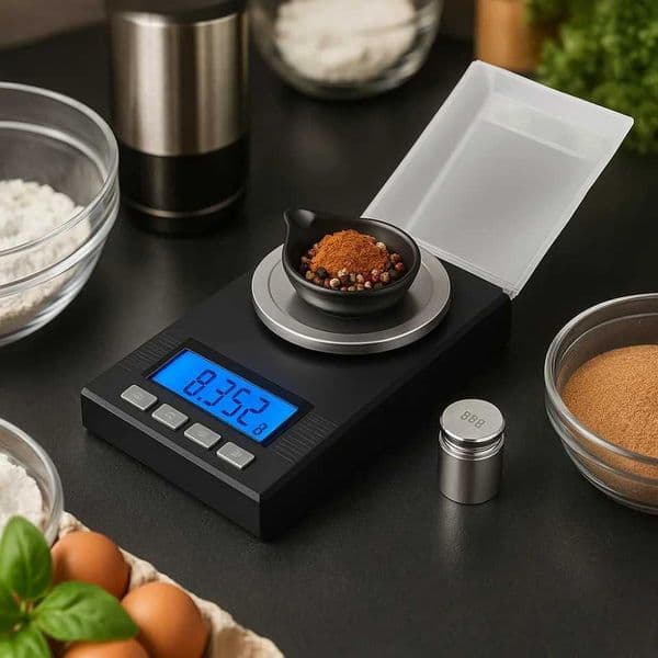 High Precision 0001g Jewelry Pocket Scale Digital Carat Diamond Milligram Weighing Balance for Ingredients and GemsM251122