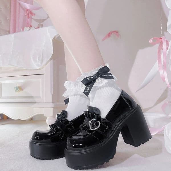 Thick Bottom Mary Jane Small Leather Shoes Women 2024 Autumn Punk Lolita Shoes Women Fashion Versatile Loafers Casual 250418