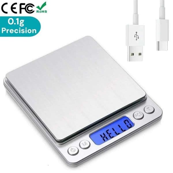 Digital Kitchen Scale LED Electronic Coffee Brewing ScalePortableMini Gram Weight ScaleHome Jewelry Food Weighing Baking ToolsM251122