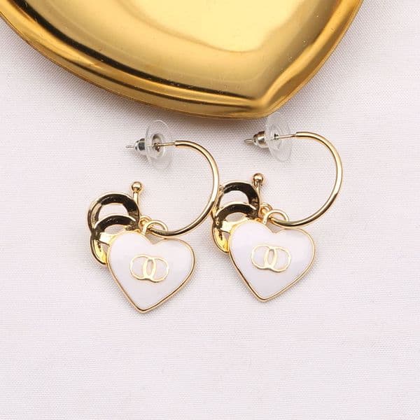 Classic Designer Crystal Earring Simple 925 Silver Ear Stud Famous Women Geometry Round Rhinestone Pearl Earrings Bride Wedding Party Classic Jewerlry Love Gifts