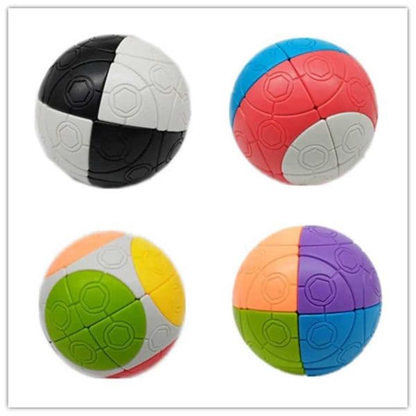 Fun 2X2 Series Spherical Magic Cube 75mm Polychrome Football Cube Educational 2X2X2 Puzzle Cubo Magico Toys Gifts For Children W251122