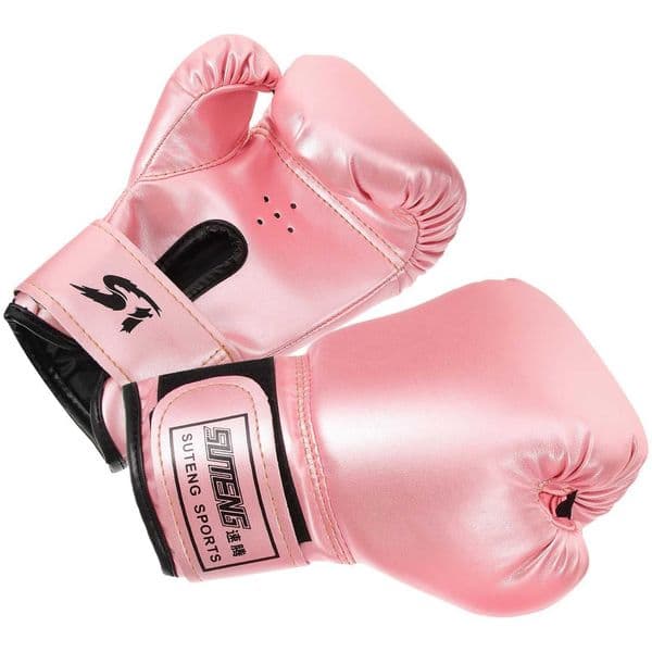 Pink pearl childrens boxing gloves childrens taekwondo gloves childrens sports gloves portable training gloves comfortable Thai boxing glovesXJ250422