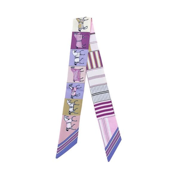 bag pendant Bows Scarf knot widget 100% Mulberry Silk Ribbon Long Hair Headscarf Fashion Hair Ties Multifunctional Headband Bandana handmade