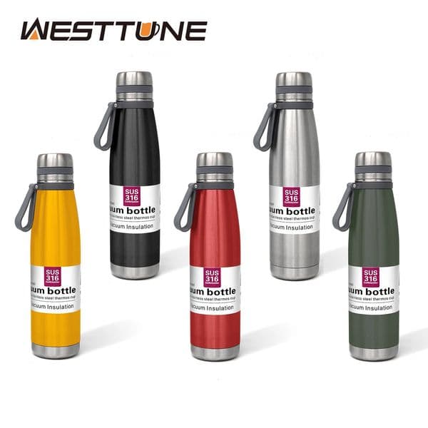 8501100ml double wall stainless steel water bottle portable vacuum film insulated travel cup to keep and cold 250422