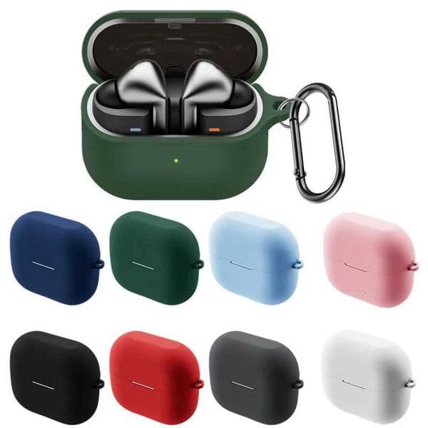 Silicone Case For Galaxy Buds 3 / Buds 3 Pro Earbuds Accessories Shockproof Cover Dust-proof Keychain Coque Capa FundasW251122